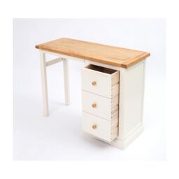 Cabinet Bits Castelli 3 Drawer Desk - Dressing Table Wood Knob in Off-White - thumbnail 5