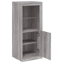 Berkfield Home Sideboard with LED Lights Grey Sonoma 41x37x100 cm - Size: 41 x 37 x 100 cm - thumbnail 7