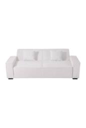 Living and Home Modern Corduroy Upholstered loveseat in White - thumbnail 3