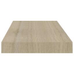 Berkfield Home Durable Floating Wall Shelves 4 pcs Oak 50x23x3.8 cm MDF in Light Oak - thumbnail 5
