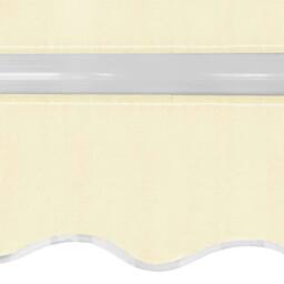 Berkfield Home Durable Folding Awning Manual Operated 400 cm Cream in Beige - thumbnail 4