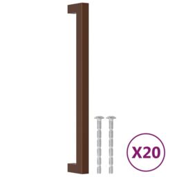 Berkfield Home Cabinet Handles 20 pcs Bronze 224 mm Stainless Steel in Brown - thumbnail 2
