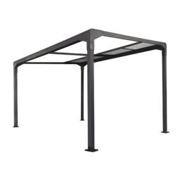 Primrose Living Anthracite Veranda Garden Canopy Retractable Sliding Roof 12.8ft x 10ft in Dark Grey - thumbnail 3