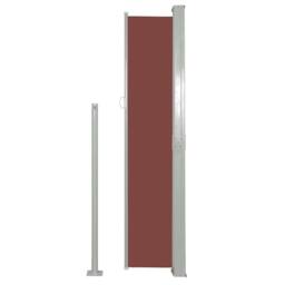 Berkfield Home Retractable Side Awning 160 x 500 cm Brown - thumbnail 4