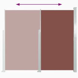 Berkfield Home Retractable Side Awning 160 x 500 cm Brown - thumbnail 6