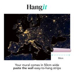 Superfresco Easy Europe by Night Navy Print To Order 3m x 2.8m Mural - thumbnail 3