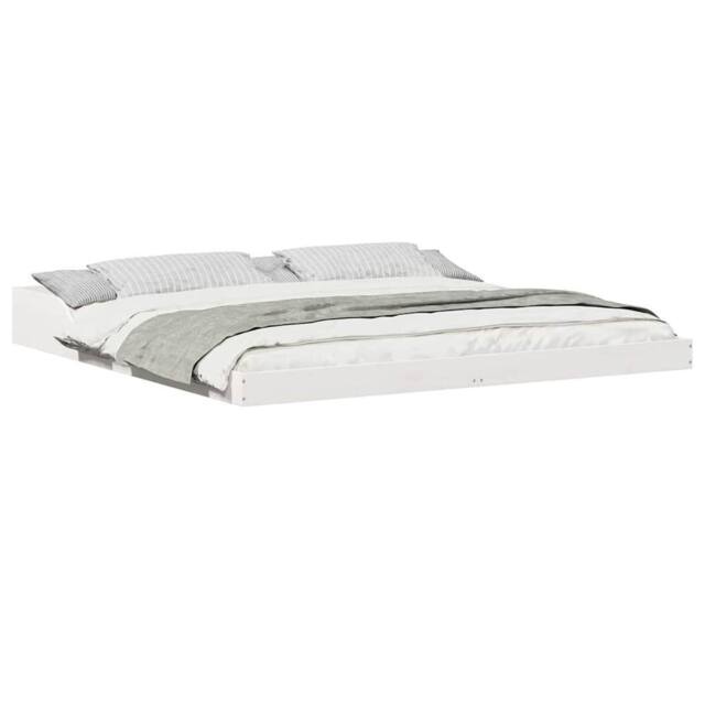 Berkfield Home Modern White 200 x 200 cm Pine wood - image 1