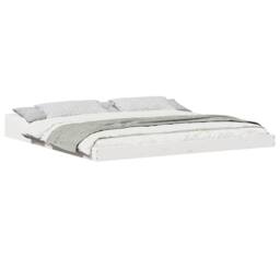 Berkfield Home Modern White 200 x 200 cm Pine wood - thumbnail 1