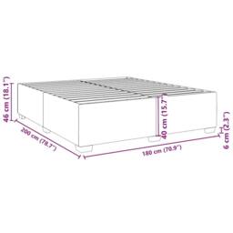 Berkfield Home Soft Bed Frame without Mattress Black¬†Super King Fabric in Black - Size: Super King - thumbnail 9