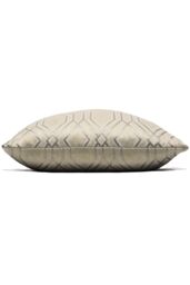 Prestigious Textiles Othello Geometric Cushion in Metallic Gold - Size: 40 cm x 60 cm - thumbnail 2