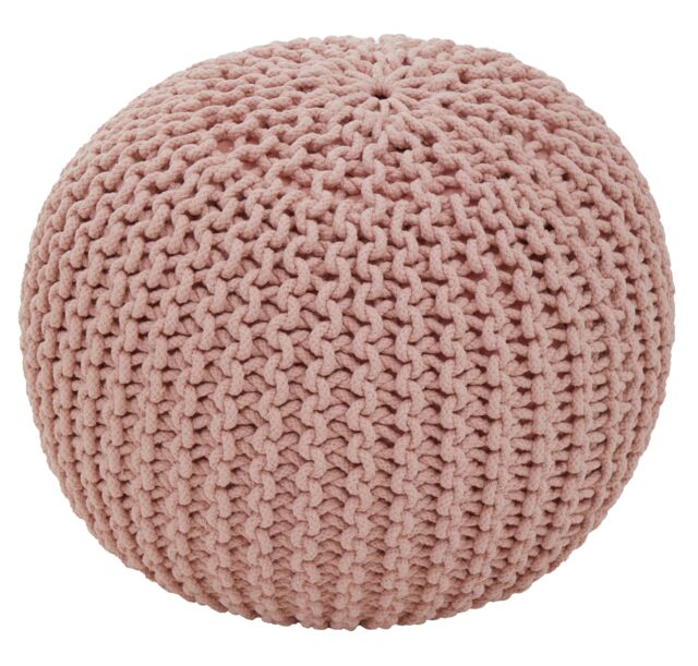 Orsina Kids Knit Pouffe in Pink - image 1
