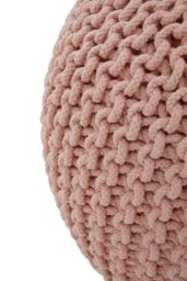Orsina Kids Knit Pouffe in Pink - thumbnail 5