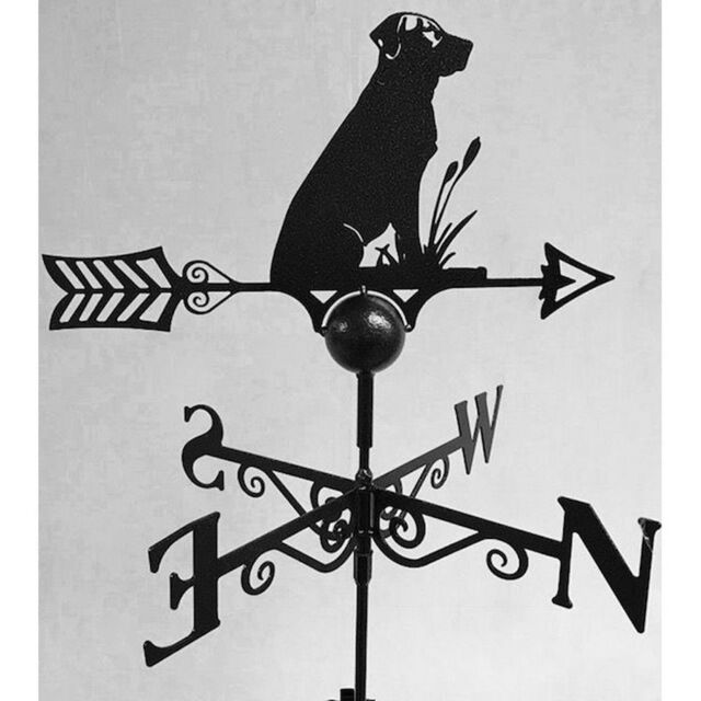 Poppyforge Labrador Weathervane - Steel - W65 x H88 cm - Powder Coated Black - image 1