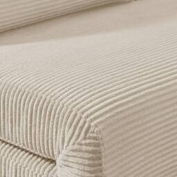 FurnitureboxUK Bobby Cream Jumbo Corduroy Single Folding Sofa Bed Chair - thumbnail 4