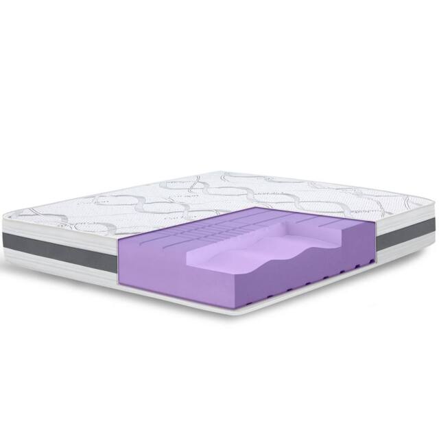 The White Stone Medium-Firmness Orthopedic Mattress, 25 cm - 90 x 205 cm in White - Size: EU Single - image 1