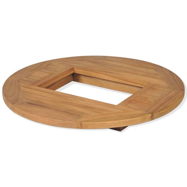 Berkfield Home Beer Crate Tabletop Teak 70 cm in Brown - image 1