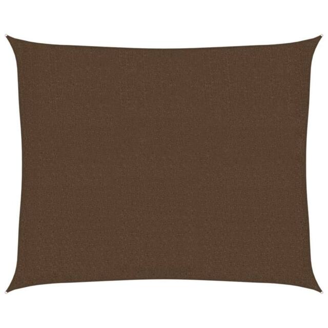 Berkfield Home Sunshade Sail 160 g/m ² Brown 2.5x3 m HDPE - image 1