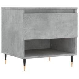 Berkfield Home Coffee Table Concrete Grey 50x46x50 cm Engineered Wood - Size: 50 x 46 x 50 cm - thumbnail 1