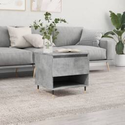 Berkfield Home Coffee Table Concrete Grey 50x46x50 cm Engineered Wood - Size: 50 x 46 x 50 cm - thumbnail 2