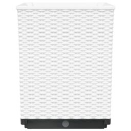 Berkfield Home Planters 4 pcs White 30x30x37 cm Polypropylene - Size: 30 x 30 x 37 cm - thumbnail 6