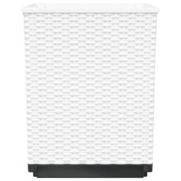 Berkfield Home Planters 4 pcs White 30x30x37 cm Polypropylene - Size: 30 x 30 x 37 cm - thumbnail 5
