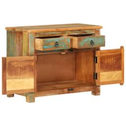 Berkfield Home Sideboard 68x35x55 cm Solid Wood Reclaimed - Size: 68 x 35 x 55 cm - thumbnail 5