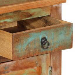 Berkfield Home Sideboard 68x35x55 cm Solid Wood Reclaimed - Size: 68 x 35 x 55 cm - thumbnail 7