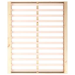 Berkfield Home Beautiful Bed Frame 180x200 cm Super King Size Solid Wood in Natural - thumbnail 6