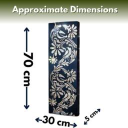 Marco Paul Solar LED Garden Wall Panel Light in Black - Size: 70 cm - thumbnail 2