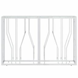 Berkfield Home Console Table 110x30x70 cm Stainless Steel & Glass in Silver - Size: 110 x 30 x 70 cm - thumbnail 3