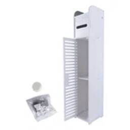 Havendro Toilet Paper Roll Holder White Bathroom Storage Cabinet Shelf - thumbnail 4