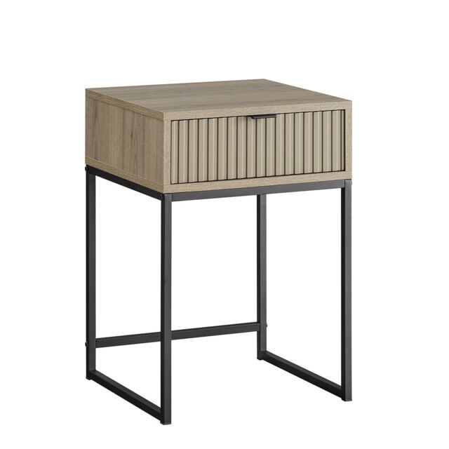 Melody Maison One Drawer Bedside Table - Hesley Nordic Wood Range in Natural - image 1