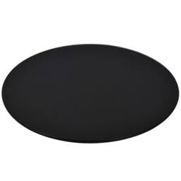 Berkfield Home Table Top Tempered Glass Round 300 mm in Black