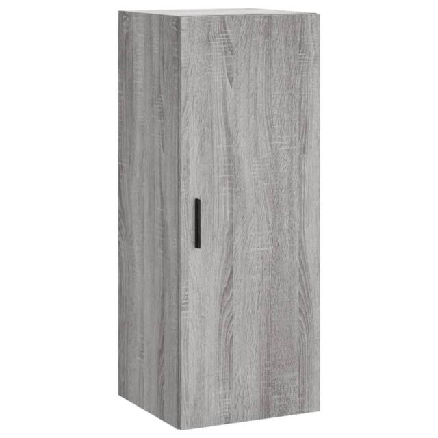 Berkfield Home Wall Mounted Cabinet Grey Sonoma 34.5x34x90 cm - image 1