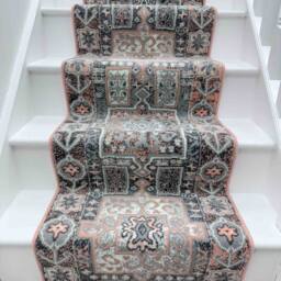 runrug Stair Runner Carpet for Staircases - Soft & Comfy, 9mm - 'Abstract' in Pink - Size: 60 cm x 600 cm - thumbnail 6
