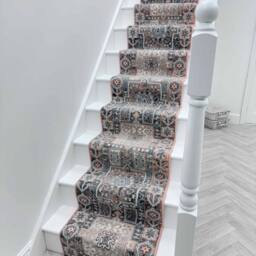 runrug Stair Runner Carpet for Staircases - Soft & Comfy, 9mm - 'Abstract' in Pink - Size: 60 cm x 600 cm - thumbnail 5