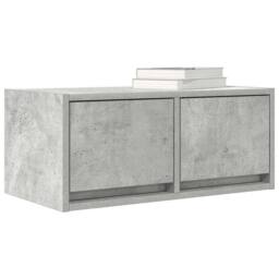 Berkfield Home TV Cabinet Concrete Grey 60x31x25.5 cm Engineered Wood - thumbnail 4