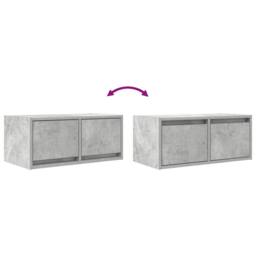 Berkfield Home TV Cabinet Concrete Grey 60x31x25.5 cm Engineered Wood - thumbnail 9