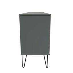 Ready Assembled 2 U Fuji 6 Drawer Sideboard (Ready Assembled) in Pale Green - Size: Large - thumbnail 2