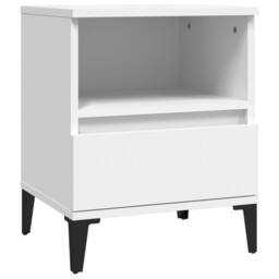 Berkfield Home Bedside Cabinets 2 pcs White 40x35x50 cm - Size: 40 x 35 x 50 cm - thumbnail 6