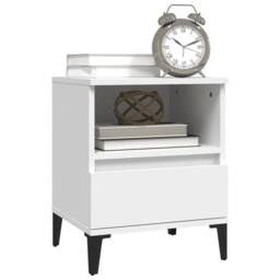 Berkfield Home Bedside Cabinets 2 pcs White 40x35x50 cm - Size: 40 x 35 x 50 cm - thumbnail 4