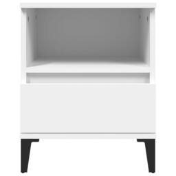 Berkfield Home Bedside Cabinets 2 pcs White 40x35x50 cm - Size: 40 x 35 x 50 cm - thumbnail 7