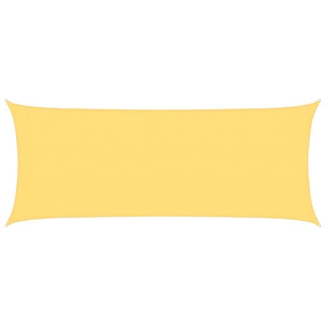 Berkfield Home Sunshade Sail 160 g/m ² Beige 2x5 m HDPE in Yellow - image 1