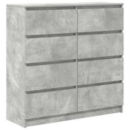 Berkfield Home Sideboard Concrete Grey 100x35x99 cm Engineered Wood - Size: 100 x 35 x 99 cm - thumbnail 3
