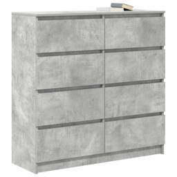 Berkfield Home Sideboard Concrete Grey 100x35x99 cm Engineered Wood - Size: 100 x 35 x 99 cm - thumbnail 4