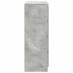 Berkfield Home Sideboard Concrete Grey 100x35x99 cm Engineered Wood - Size: 100 x 35 x 99 cm - thumbnail 7