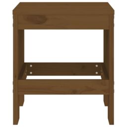 Berkfield Home Garden Stools 2 pcs Honey Brown 40x36x45 cm Solid Wood Pine - Size: 40 x 36 x 45 cm - thumbnail 4