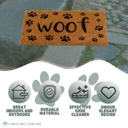 Marco Paul Non Slip Door Mat - Woof - Size: Medium - thumbnail 9