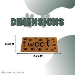 Marco Paul Non Slip Door Mat - Woof - Size: Medium - thumbnail 3