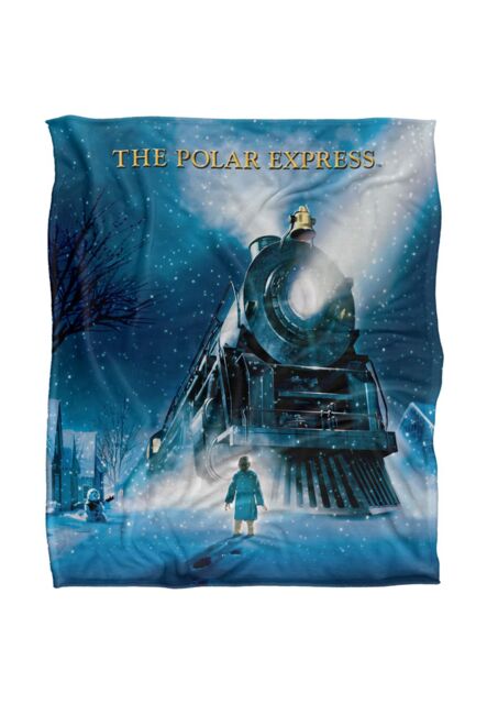 Warner Brothers Polar Express Silky Touch Super Soft Throw Blanket 152x127cm in White - Size: 152x127 cm - image 1
